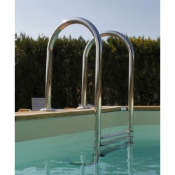 Piscina de madeira Ubbink Azura 400x300 H120cm Liner bege
