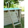 Piscina de Madeira Ubbink Azura 400x300 H120cm Blue Liner