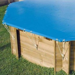 Cobertura de segurança da piscina 300x400 Ubbink NF P 90-308