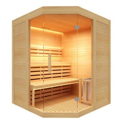 Sauna tradicional Sense 3 plazas con paquete completo de 3,5 kW France Sauna
