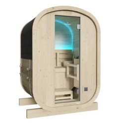 Sauna ao ar livre Gaïa Nova de 6 lugares da Holl em Spruce
