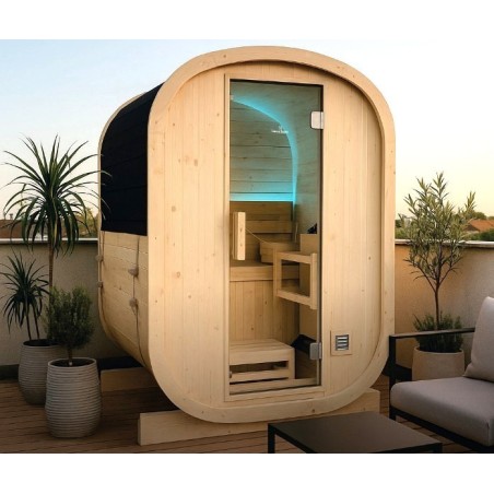 Sauna ao ar livre Gaïa Nova de 6 lugares da Holl em Spruce