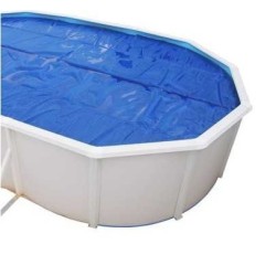 Bubble cover for oval above-ground pool 550x366