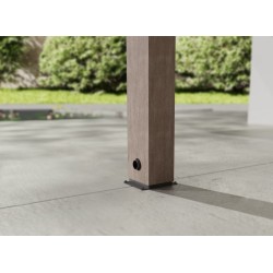 Pergola de madeira de cedro lean- 3x3.4m de Helsinque Canopia de Controle Solar