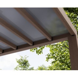 Pergola de madeira de cedro lean- 3x3.4m de Helsinque Canopia de Controle Solar