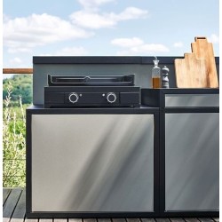 Plancha Gas Forge Adour Modern 60 Black Steel