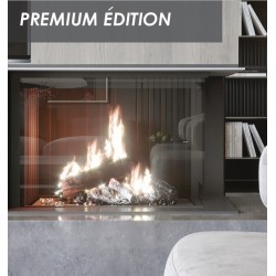 Crystal 70 Premium Holzkamin A.Caminetti 3 Glasseiten
