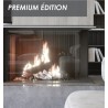 Chimenea de leña Crystal 100 Premium A.Caminetti 3 lados de cristal