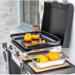 Eno Plancha Gaz Initial 50 2 Brenner Edelstahl