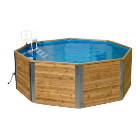 Piscina Octogonal de Madeira 325 H116cm Malaga Weka Acima do Solo
