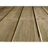 Rechteckiges Holzbecken 490 x 315 H116 cm Fira Weka mit Terrasse und Sandfolie