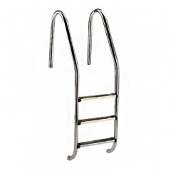 Scala standard per piscina in acciaio inox 3 gradini