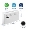 Wandmontierte Klimaanlage Trotec PAC-W 2200 S Wifi bis zu 75 m³