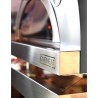 Forno de pizza a lenha Oveneat LUX 2 com carrinho cinza