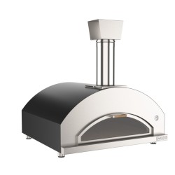 Oveneat LUX 5 Wood Pizza Oven with Grey Trolley