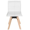 Lot de 4 Chaises Similicuir Blanc KosyForm