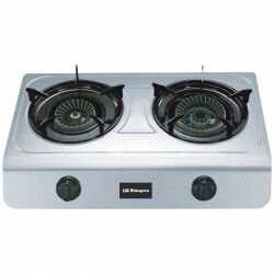 gas stove Orbegozo FO2700 Stainless steel (2 Stoves) Black