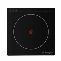Glass-Ceramic Hob Orbegozo PCE5000 Black 2000 W
