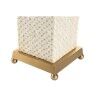 Lâmpada de mesa Home ESPRIT Branco Bege Dourado 50 W 220 V