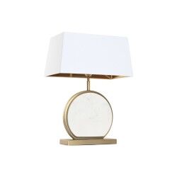Lámpara de mesa Home ESPRIT Blanco Dorado 50 W 220 V