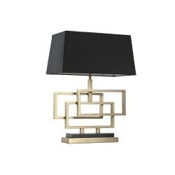 Lampada da tavolo Home ESPRIT Nero Dorato 50 W 220 V