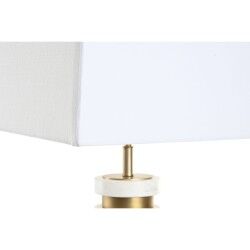 Desk lamp Home ESPRIT White Beige Golden 50 W 220 V