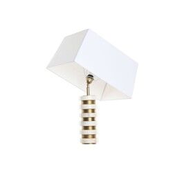 Desk lamp Home ESPRIT White Beige Golden 50 W 220 V