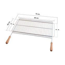 Parrilla Sauvic Acero zincado 60 x 40 cm