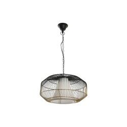 Lámpara de Techo DKD Home Decor 42 x 42 x 23 cm Negro Dorado Hierro 50 W