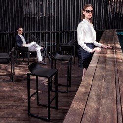 Tabouret Haut Wall Street Vondom Noir