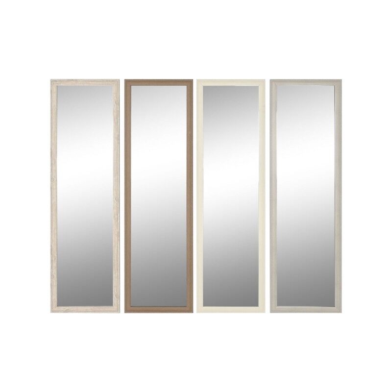 Espejo de pared Home ESPRIT Blanco Marrón Beige Gris Cristal Poliestireno 36 x 2 x 125 cm (4 Unidades) Espejo de pared Home ESPRIT Blanco Marrón Beige Gris Cristal Poliestireno 36 x 2 x 125 cm (4 Unidades)