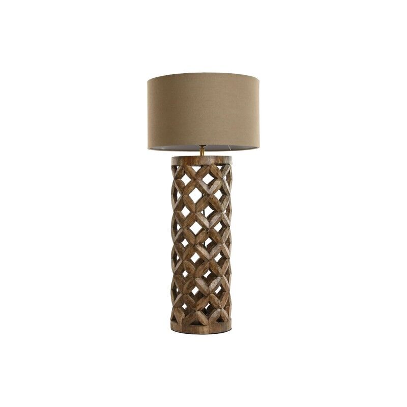 Lámpara de mesa Home ESPRIT Beige Natural Madera de mango 50 W 220 V 35,5 x 35,5 x 79,5 cm Lámpara de mesa Home ESPRIT Beige Natural Madera de mango 50 W 220 V 35,5 x 35,5 x 79,5 cm