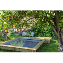 Piscine Urbaine Procopi en Bois 420 x 350 x H 133 Couverture Automatique