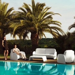 Poltrona Vondom Lounge Pezzettina ecru Mat