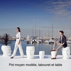 Pot Adan Vondom medium model Ecru