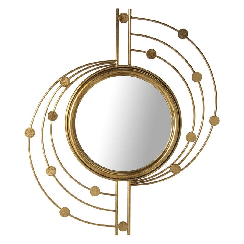 Espejo de pared Alexandra House Living Dorado Metal 66 x 3 x 78 cm Redondo Espejo de pared Alexandra House Living Dorado Metal 66 x 3 x 78 cm Redondo