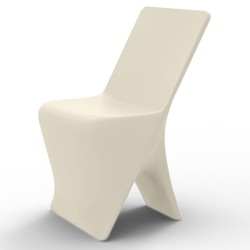 Lot de 2 Chaises Vondom Design Sloo Ecru