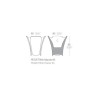 Pot Jardinière Design Pezzettina Vondom Bleu 50x50xH85