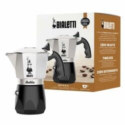 Cafetera Italiana Bialetti Negro Aluminio Termoplástico 4 Tazas