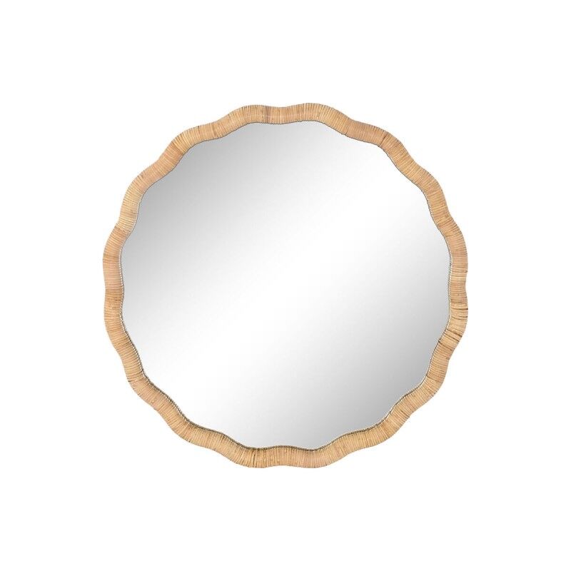 Espejo de pared Home ESPRIT Natural Scandi 80 x 4,5 x 80 cm Espejo de pared Home ESPRIT Natural Scandi 80 x 4,5 x 80 cm