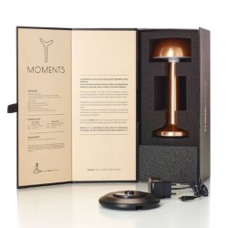 Luminaire de Table Imagilights Led Sans Fil Collection Moments Blanc Cylindre