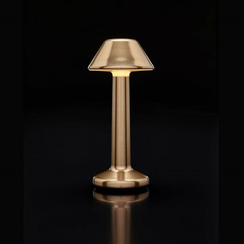 Luminaire de Table Imagilights Led Sans Fil Collection Moments Bronze Cône