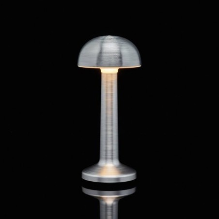 Luminaire de Table Imagilights Led Sans Fil Collection Moments Argenté Dôme