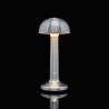 Luminaire de Table Imagilights Led Sans Fil Collection Moments Argenté Dôme