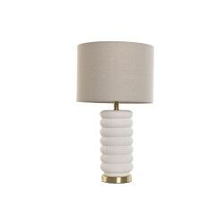 Lámpara de mesa Home ESPRIT Beige Dorado