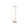 Portavelas Home ESPRIT Plateado Cristal Acero 21 x 21 x 62 cm