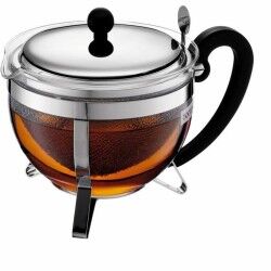 Tetera Bodum CHAMBORD Gris Transparente 1,3 L 16,8 x 23,3 x 16,8 cm