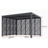 Pérgola Bioclimática Orientable Blades 11 m2 y Brise-Vue 2 Faces