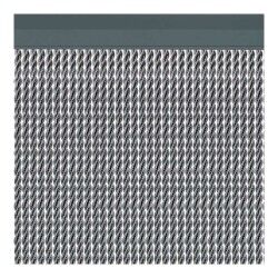 Cortina Acudam Manacor Puertas Plateado Exterior PVC Aluminio 90 x 210 cm