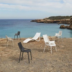 Lot de 4 Tables basses Vondom Ibiza noir Manta